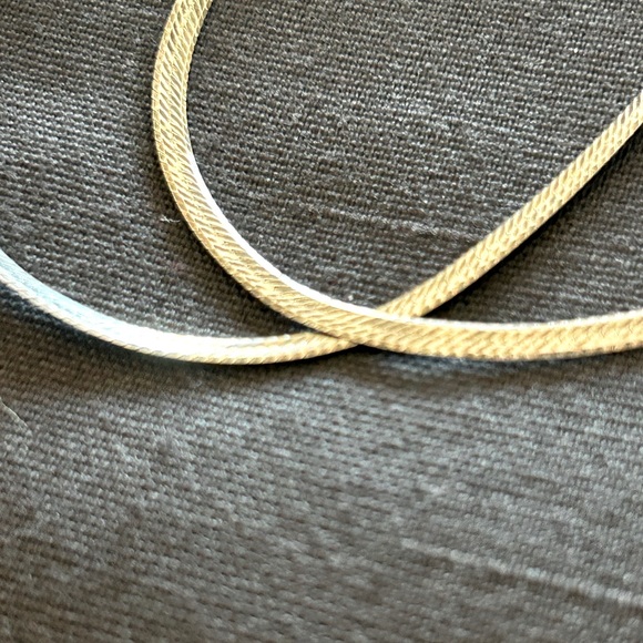 18” Sterling Silver Herringbone Chain Necklace - 525 from Italy - Picture 4 of 10